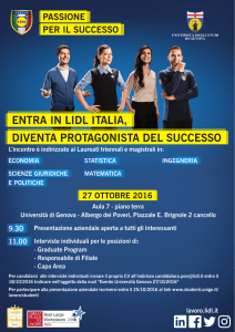 locandina LIDL UNIGE