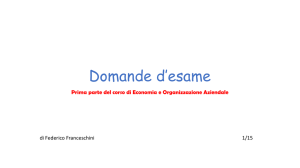 Domande e risposte slides 1_ A cura di Federico Franceschini