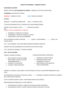 CONFLITTI TRA IMPERO – COMUNI E PAPATO