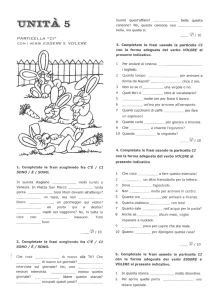 con i verbi essere e volere