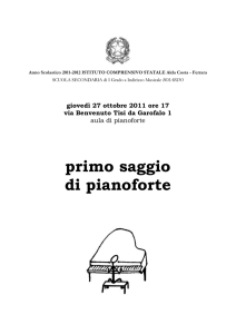 primo saggio di pianoforte