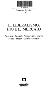 il liberalismo, dio e il mercato