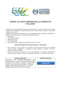 CORSO ALLIEVO MARESCIALLO ESERCITO ITALIANO