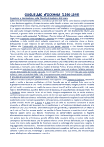 GUGLIELMO d`OCKHAM - Università delle Tre Età UNITRE Sede