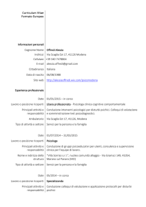 Scarica il CV completo di Alessia Offredi