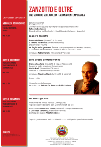 Uno sguardo sulla poesia italiana contemporanea