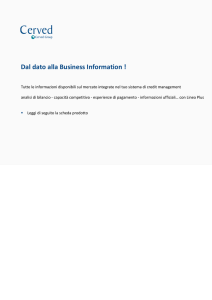 Dal dato alla Business Information