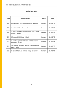 Seminari con tesina