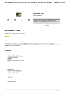 Microscopio Didattico Celestron per Ragazzi e Bambini kit 28 pezzi