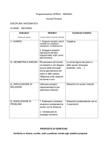 classe seconda - ISTITUTO COMPRENSIVO VERGANTE