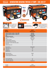 Generatore BENZINA TRIFASE 4 TEMPI