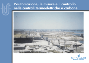 L`automazione, le misure e il controllo nelle centrali termoelettriche