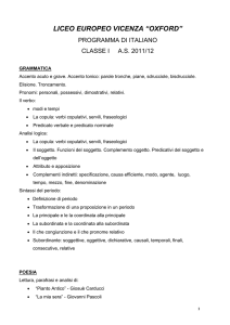 LICEO EUROPEO VICENZA “OXFORD”