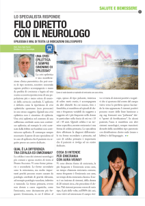 FILO DIRETTO CON IL NEUROLOGO