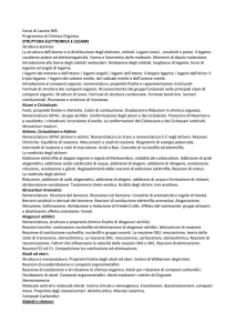 Corso di Laurea IMS Programma di Chimica Organica STRUTTURA