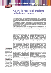 Amore: la risposta al problema dell`esistenza umana ERICH FROMM