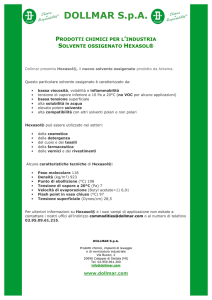 Solventi ossigenati Hexasol