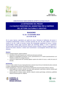 BIASSONO …………titolo….… LA DEFINIZIONE DEL PREZZO E LE