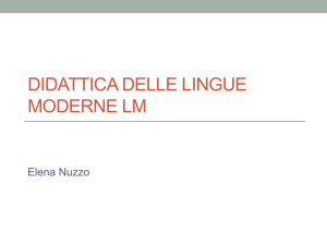 didattica delle lingue moderne lm