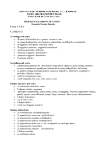 ISTITUTO D`ISTRUZIONE SUPERIORE “ G. VERONESE” LICEO