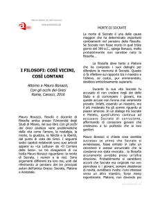 Bonazzi, I FILOSOFI/ COSÌ VICINI, COSÌ LONTANI
