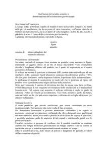 Oscillazioni del pendolo semplice e determinazione dell