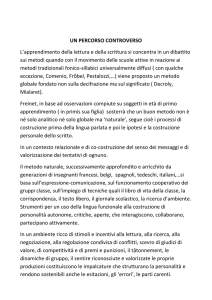 UN PERCORSO CONTROVERSO L`apprendimento della lettura e