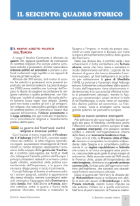 IL SEICENTO: QUADRO STORICO