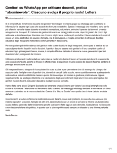 Genitori su WhatsApp per criticare docenti, pratica “abominevole