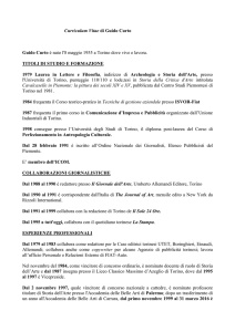 Curriculim Vitae - Fondazione Torino Musei
