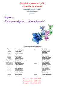 Mercoledì 28 maggio