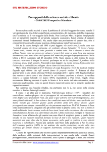 Presupposti della scienza sociale e libertà