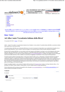 Ad Alba è nata l`Accademia italiana della Birra!