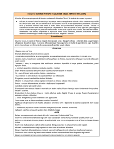 SCIENZE INTEGRATE (SCIENZE DELLA TERRA e BIOLOGIA)
