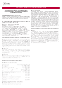 LINEA SERVIZIO ACCETTAZIONE ASSEGNI FOGLIO INFORMATIVO