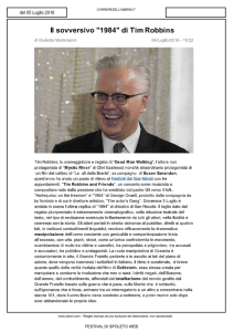 Il sovversivo "1984" di Tim Robbins
