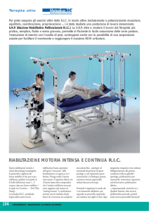 104 RIABILITAZIONE MOTORIA INTENSA E CONTINUA R.I.C.
