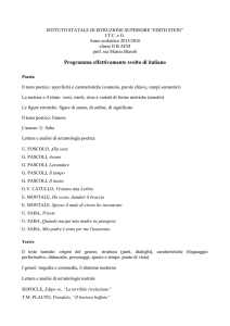 Programma effettivamente svolto di italiano