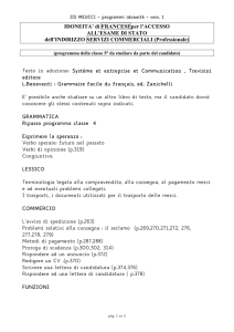 IDONEITA` di FRANCESEper l`ACCESSO ALL`ESAME DI STATO