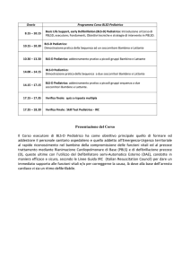 Presentazione del Corso Il Corso esecutore di BLS