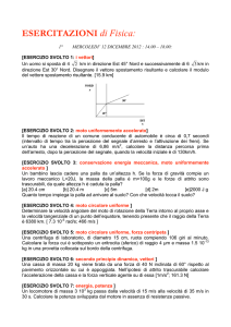 ESERCITAZIONI di Fisica: