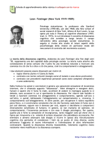 Leon Festinger - Istituto per lo Sviluppo della Formazione dei