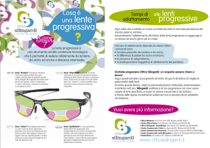 una lente progressiva