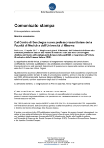 Comunicato stampa