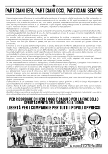 PARTIGIANI IERI, PARTIGIANI OGGI, PARTIGIANI SEMPRE