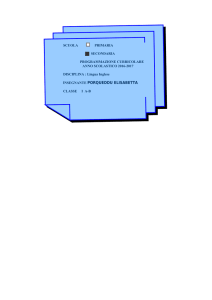 programmazione curricolare - istituto comprensivo segni