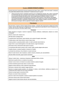 SCIENZE INTEGRATE (CHIMICA)