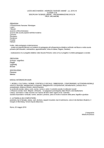 Sviluppo cognitivo: Piaget Vygotskij Bruner SOCIOLOGIA: Parsons