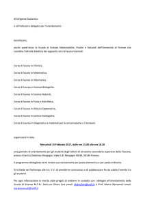 Al Dirigente Scolastico e al Professore delegato per l`orientamento