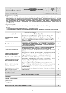 Chimica inorganica e organica - Università degli Studi di Udine